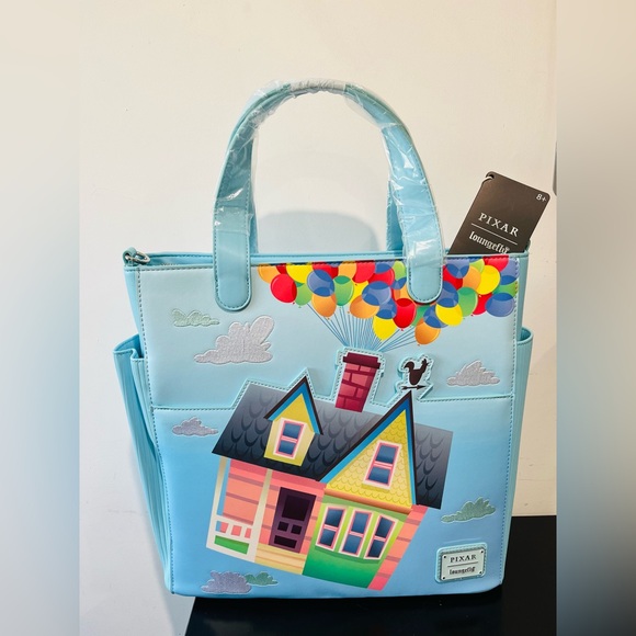 Loungefly Disney Pixar Up Carl & Ellie House Tote Bag - Picture 3 of 10